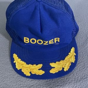 Vintage Boozer Lumber Co Royal Blue Ball Cap‎ RARE Columbia, SC Out Of Business